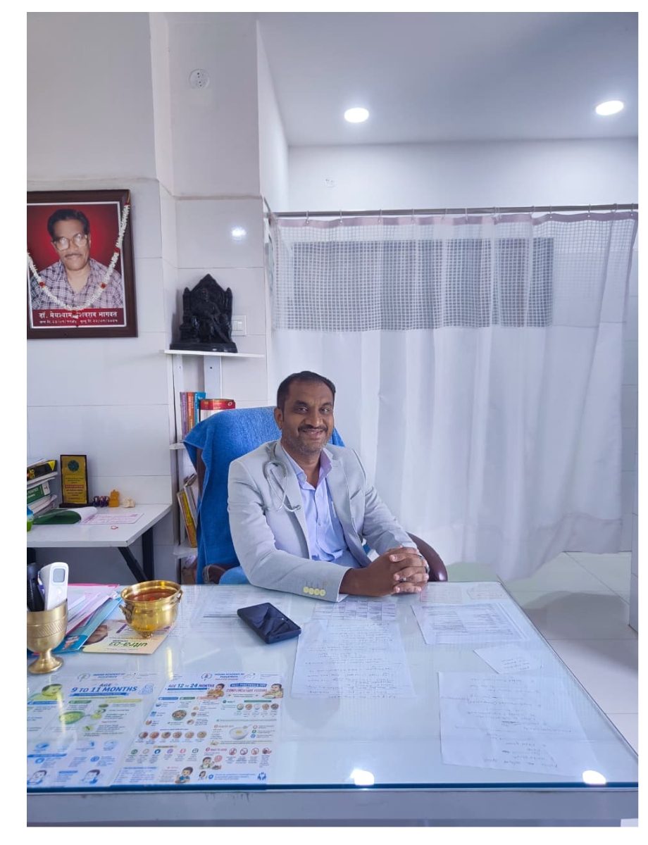 Doctor's consultation desk at Bhagwat Hospital